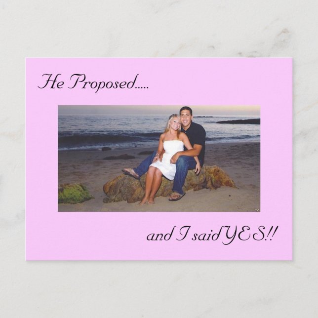 Foto Save the Date Postkarte (Vorderseite)