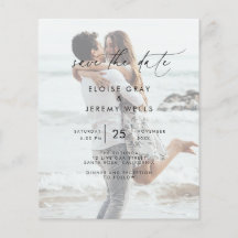 Foto Save the Date Postkarte