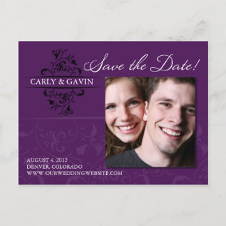 Foto Save the Date Postkarte