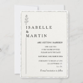 Foto Save the Date QR-Code an der Kante geklemmt H Einladung