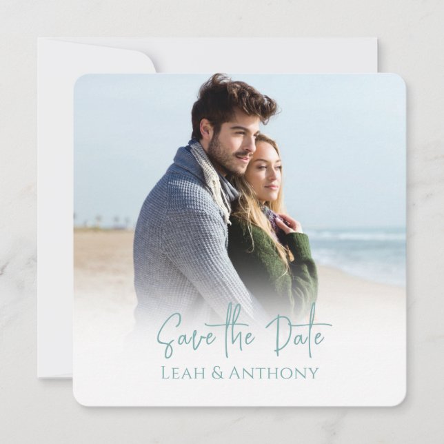Foto Save the Date QR-Code Beach Sand Dollar (Vorderseite)