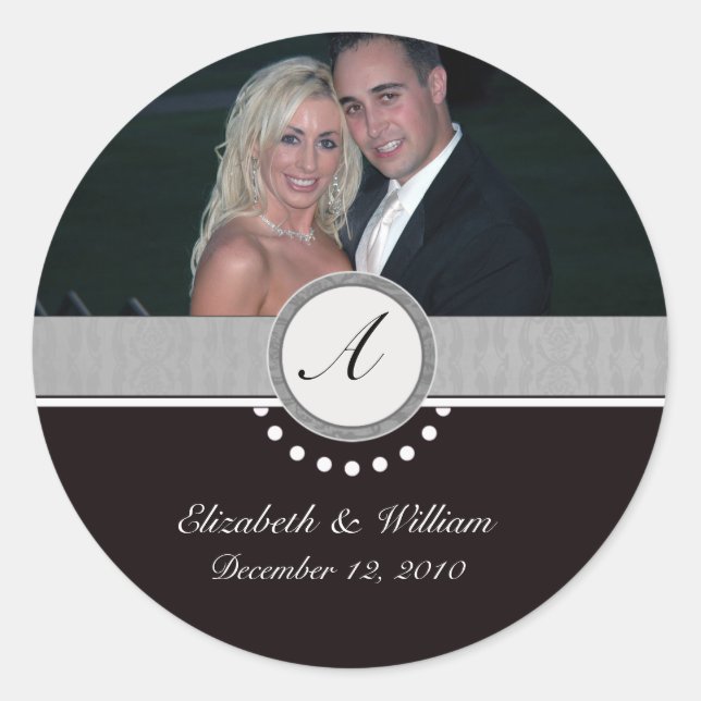 Foto Save the Date Stickers (Vorderseite)
