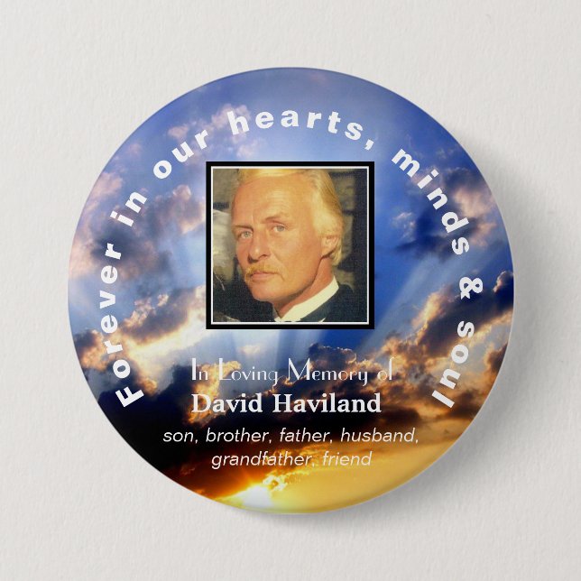 Foto-Schaltfläche für Memorial - HAMbWG Button (Vorderseite)