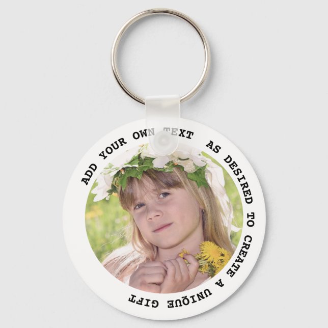 FOTO-SCHLÜSSELANHÄNGER mit Textgeschenken unter 5  Schlüsselanhänger (Vorderseite)