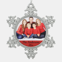 Foto-Schneeflocke-Jahr-Weihnachtsverzierung