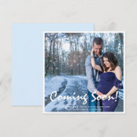 Foto Schwangerschaft kommt bald Blue Baby Ankündig