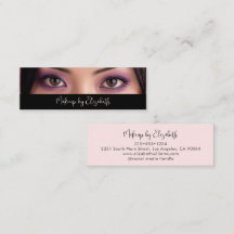 Foto Schwarz Blush Rosa Schrift Makeup-Artist Mode