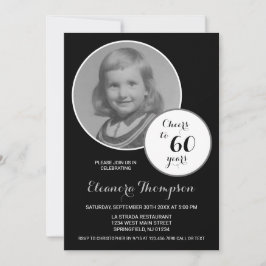 Foto Schwarz und Weiß bis 60 Jahre Einladung