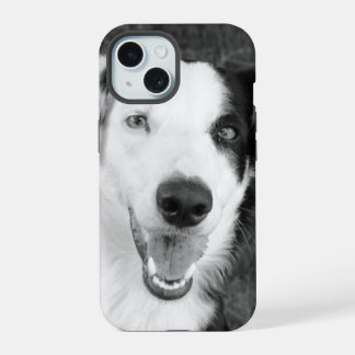 Foto Schwarz und Weiß personalisierbar iPhone 15 Hülle
