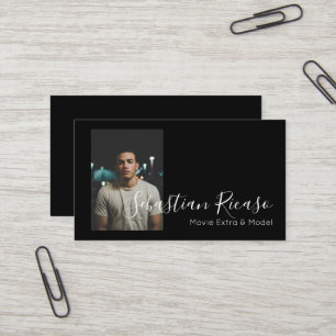Foto Schwarz/Weiß Personalisiert Visitenkarte