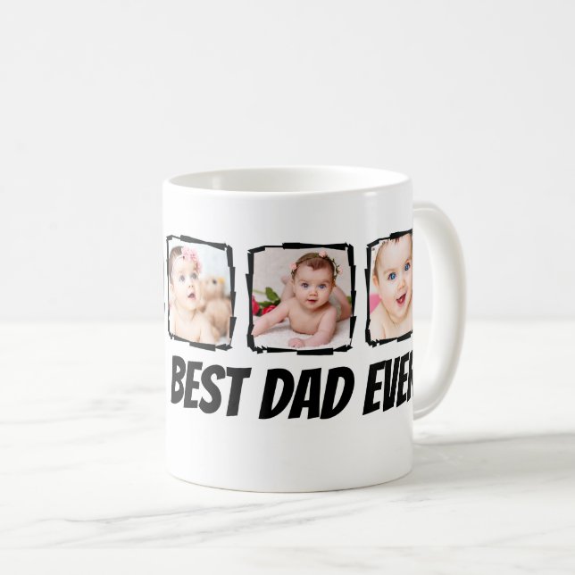 Foto Scribble Frame Personalisiert Kaffeetasse (VorderseiteRechts)