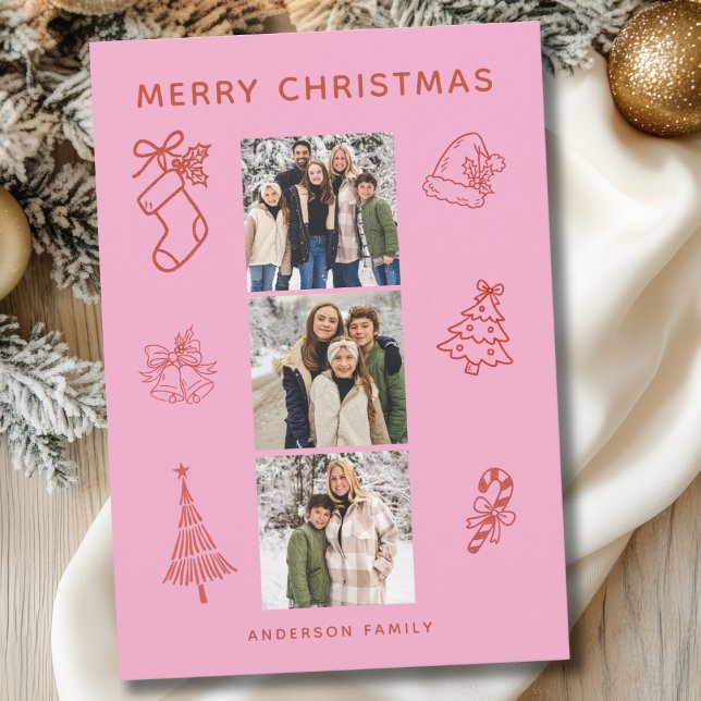 Foto Scribble Weihnachtskarte Feiertagskarte (Von Creator hochgeladen)