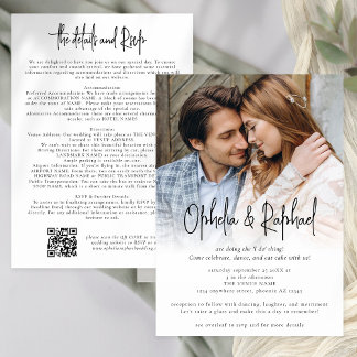 Foto Script QR Details UAWG Wedding All in one Einladung