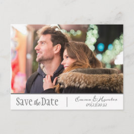 Foto Script Verlobung Couple Save the Date Postkarte
