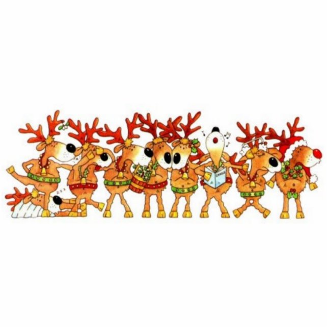 Foto Sculpter - Ren-Weihnachtsmagnet Fotoskulptur Magnet (Vorne)