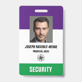 FOTO SECURITY PASS - Foto I.D. Abzeichen Ausweis