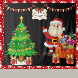 Foto Selfie Hintergrund Weihnachten personalisiere Wandteppich