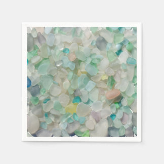 Foto-Servietten aus Meeresglas, Beachglas Serviette