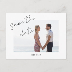 Foto Simple Ankündigung Datum freihalten Postkarte