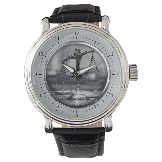 Foto-Skala | Rechtsanwälte Armbanduhr (Vorderseite)