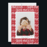 Foto-Skripttext in modernem Design<br><div class="desc">Joyful Foto Skript Text moderne Urlaubskarte. Die Hintergrundfarbe kann geändert werden,  um das Foto in Anzug zu bringen. Teil einer lustigen,  winterlichen Ferienkollektion.</div>