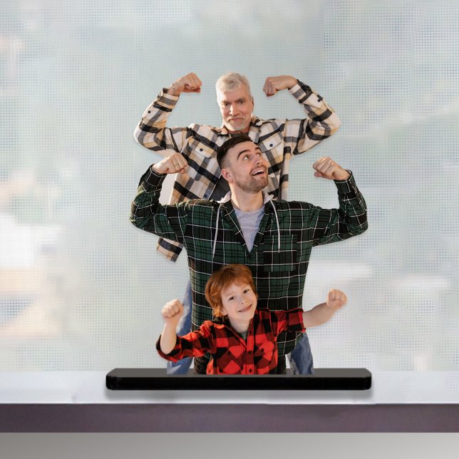Foto-Skulptur-Cutout Freistehende Fotoskulptur (Family Photo Sculpture Cutout)
