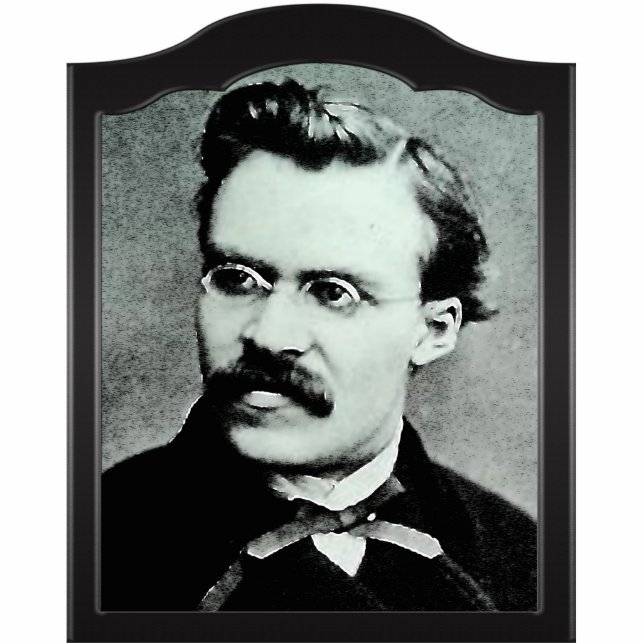 Foto-Skulptur Friedrich Wilhelm Nietzsche Freistehende Fotoskulptur (Vorne)
