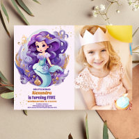 Foto Sleek Mermaid unter dem Meer Geburtstag