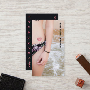 Foto Smile Bikini Coffee Drive-Thru Treuekarte