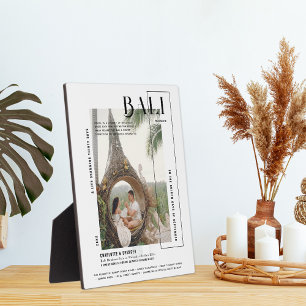 Foto Snapshot Modern Print Travel Keepake Fotoplatte