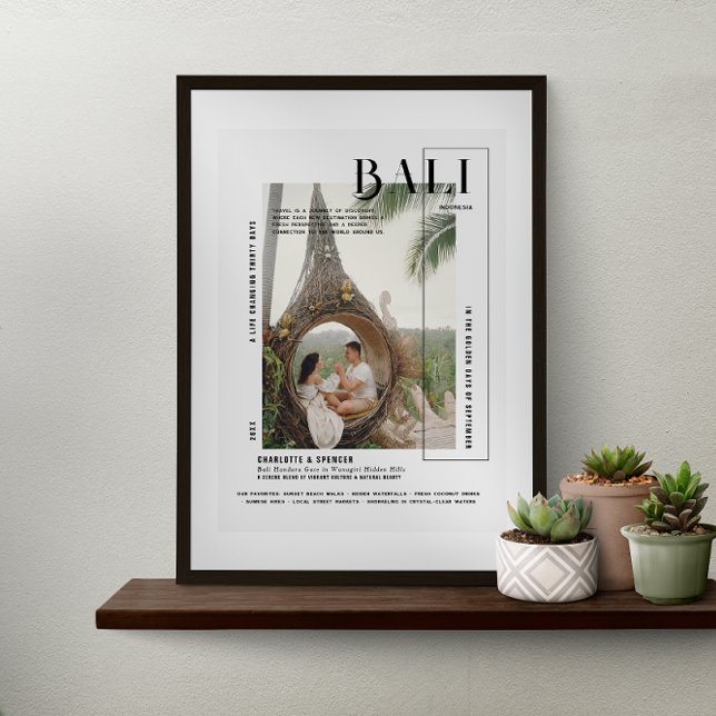 Foto Snapshot | Modern Print Travel Keepake Poster (Von Creator hochgeladen)