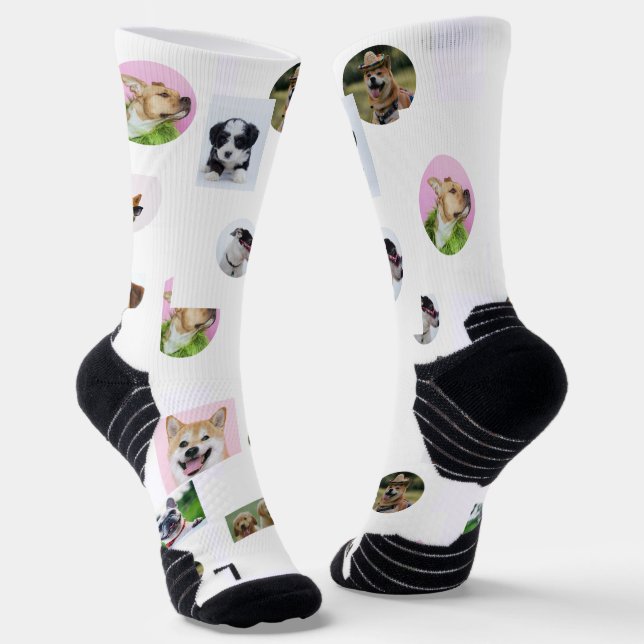 Foto-Socken mit niedlichen Haustieren Socken (Gewinkelt)