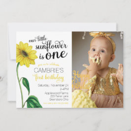 Foto Sonnenblumen Einladung