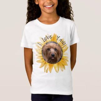 Foto SonnenblumenI Liebe Sie Personalisiert T-Shirt