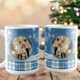 Foto Spanisch Frohe Weihnachten Elegant Blau Kaffeetasse
