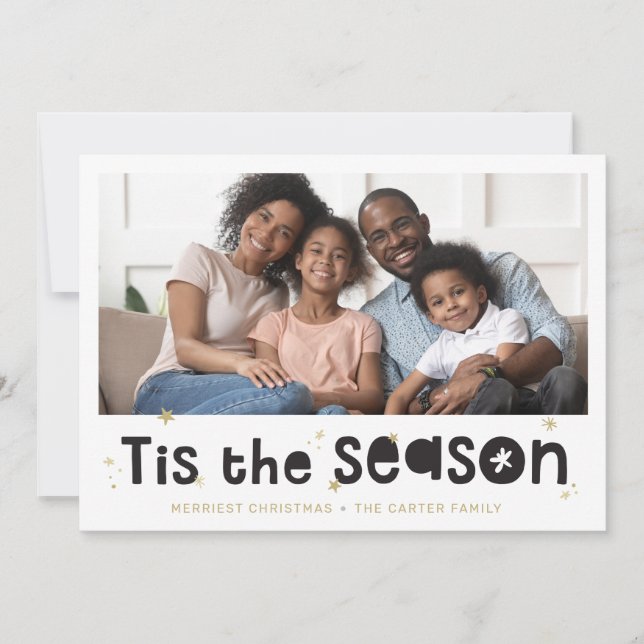 FOTO Spaß Weihnachten Zitat aus der Saison (Vorderseite)