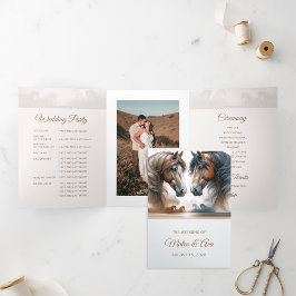 Foto Special Trifold Wedding Programm hinzufügen