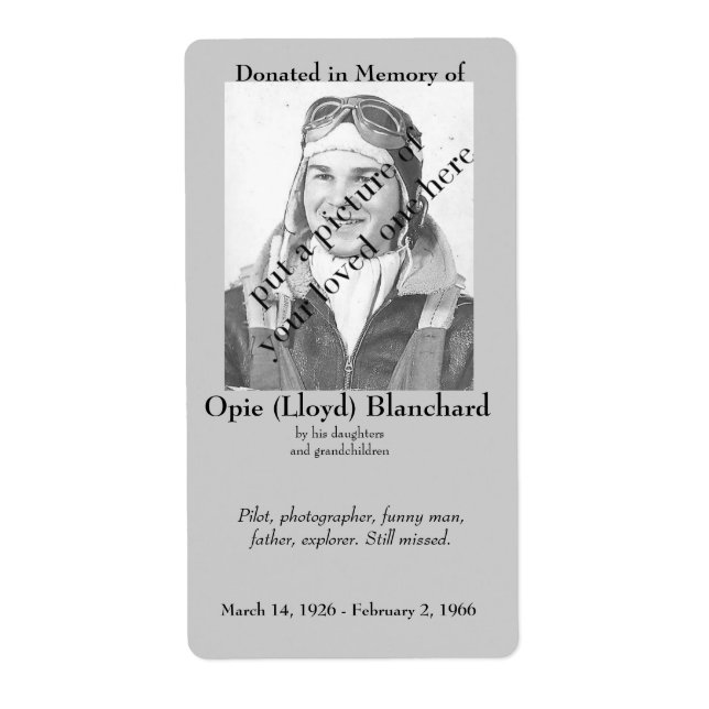 Foto Spenden in Erinnerung an Buchzeichen .. (Vorne)