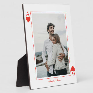Foto Spielkarten Herz Liebe Ass einfach Fotoplatte