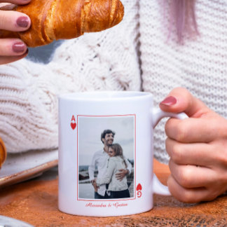 Foto Spielkarten Herz Liebe Ass einfach Kaffeetasse