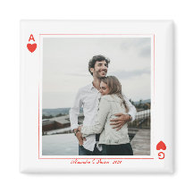 Foto-Spielkarten Herz Liebe Ass einfach