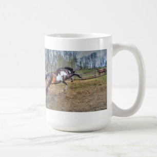 Foto "Spirale Pinto Stallion Equine Action" Kaffeetasse