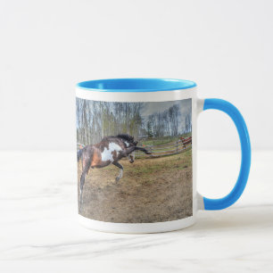 Foto "Spirale Pinto Stallion Equine Action" Tasse