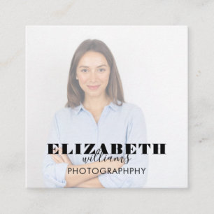 Foto Square Business Card Quadratische Visitenkarte