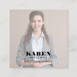 Foto Square Business Card Quadratische Visitenkarte