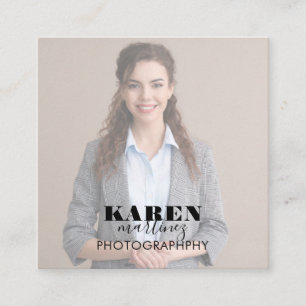 Foto Square Business Card Quadratische Visitenkarte