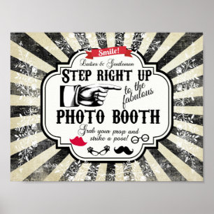 Foto-Stand direkt auf Hochzeitsposter Poster