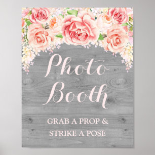 Foto Stand Hochzeitshilfsschild Pink Watercolor Wo Poster