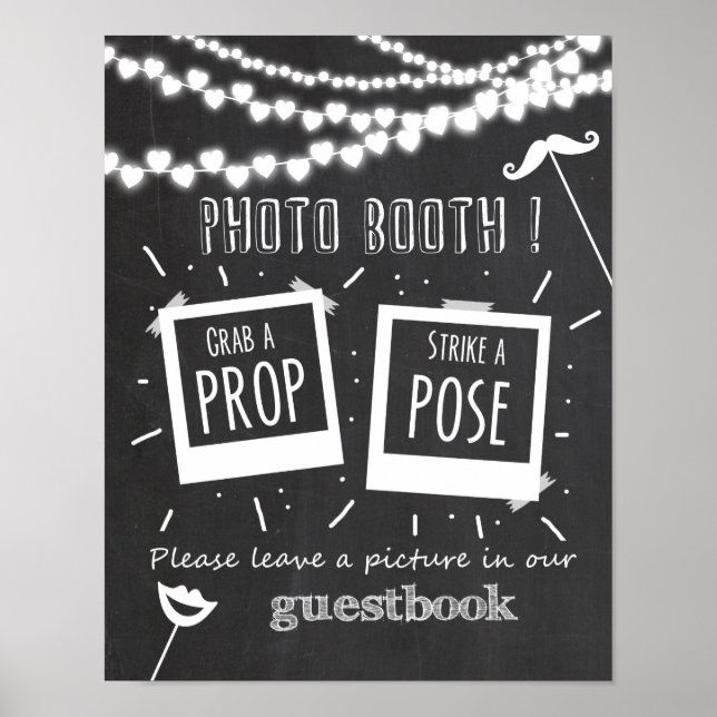Foto Stand Hochzeitsvorlesungsschild Tafel Poster (Vorne)
