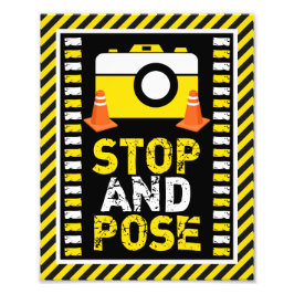 Foto-Standmarke "Construction" ・ 8 x 10 Print Fotodruck